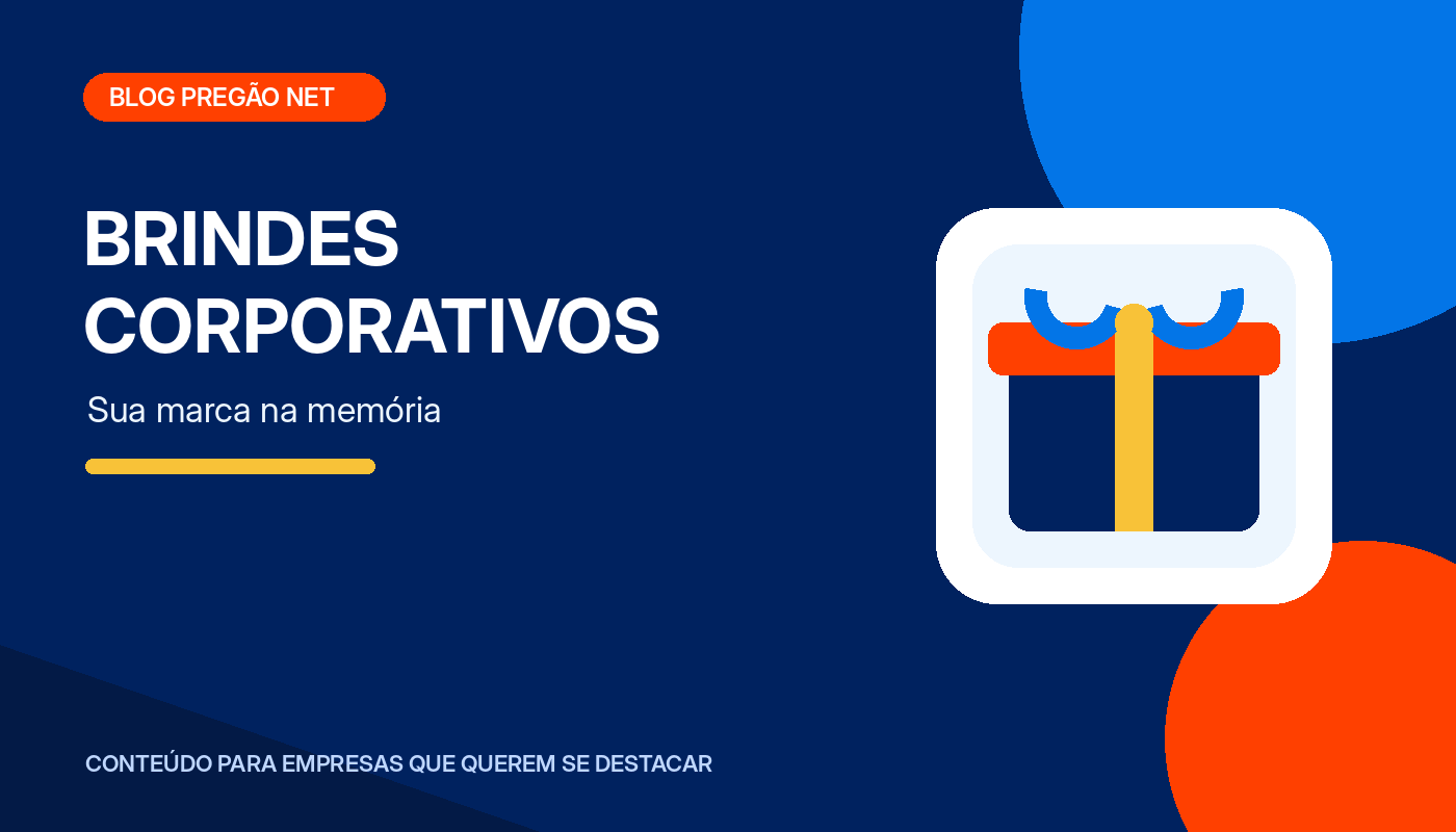 Ilustração de presente representando brindes corporativos