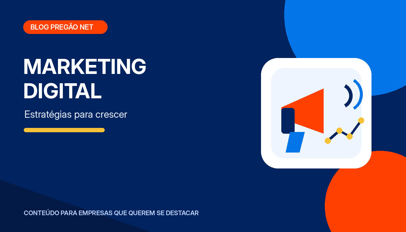 Ilustração sobre estratégias de marketing digital