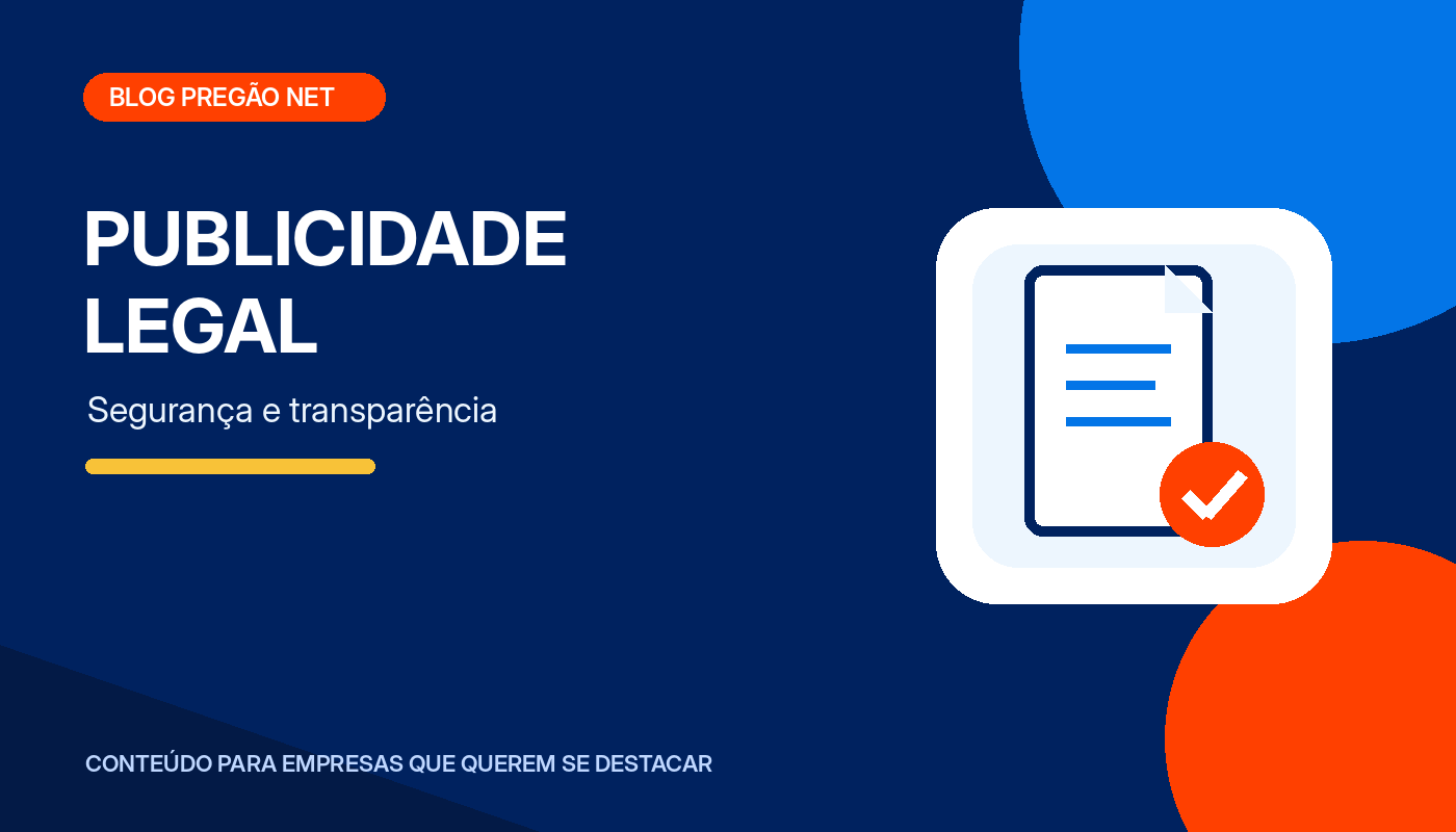 Ilustração de documento relacionado à publicidade legal